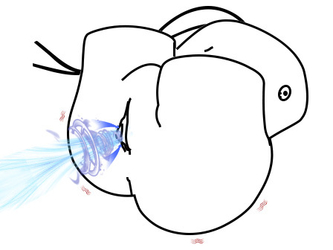 Sucking Vibrating Ass Masturbator