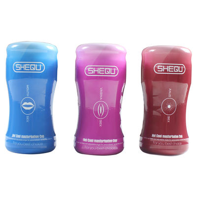 Bon prix SHEQU Anus / Pussy / Bouche Jouets de masturbateur doux TPR + PP Pour les hommes en ligne