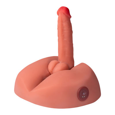 Bon prix Dildo en taille réelle SQ-MAR30025 avec mouvement vibrant poussant TPR vrai toucher de peau en ligne