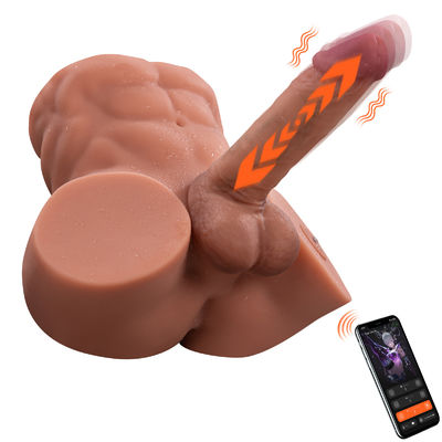 좋은 가격 APP Bluetooth Linked Male Torso Masturbator with 6kg Realistic Design and Large 24cm Detachable Dildo 온라인으로
