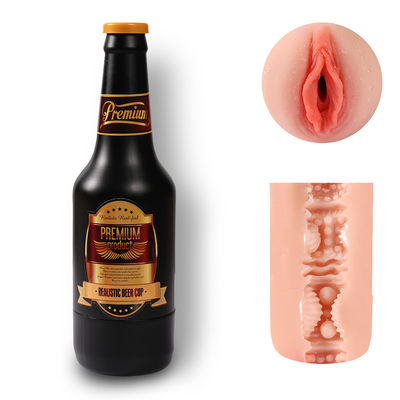 Good price SHEQU Beer Bottle 0.40kg Manual Masturbator Toys With Realistic Pussy And Texture Channel online