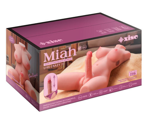Bon prix Xise réaliste plein torse torse jouet sexuel avec vibration poussant dildo super sensation de peau réaliste en ligne