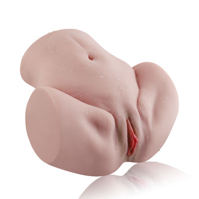 Good price Soft TPR Realistic Ass Masturbator Half Body Luby Torso Texture Skin Open Labia online