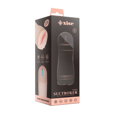 Good price Vibrating Realistic Vagina Masturbator Powerful Suction Sensation Automatic Male Masturbator online