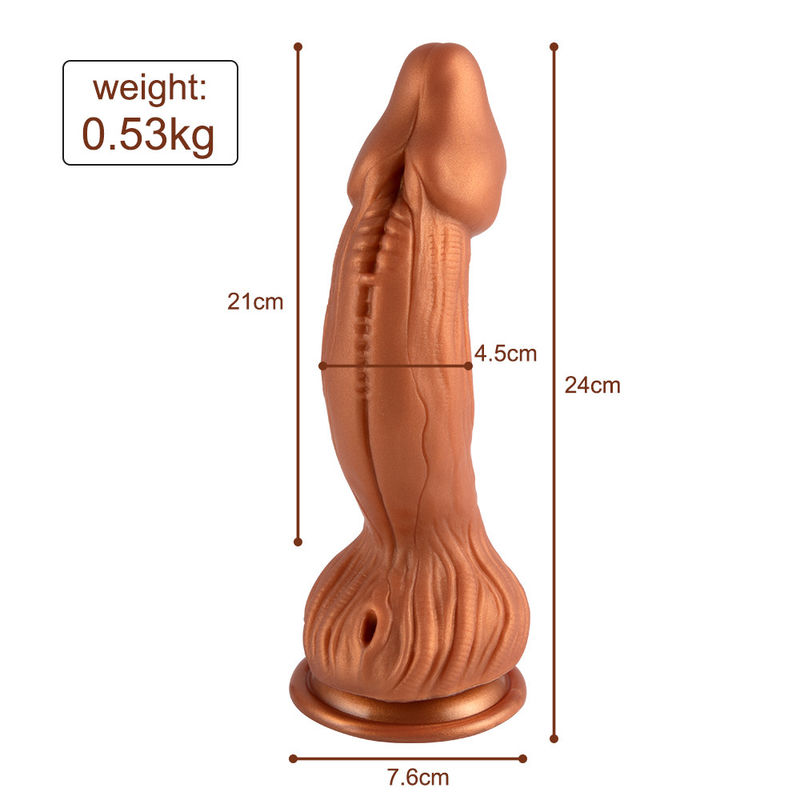OEM ODM Creature Silicone Dildo Bold Fantasy Design with Powerful Suction Base