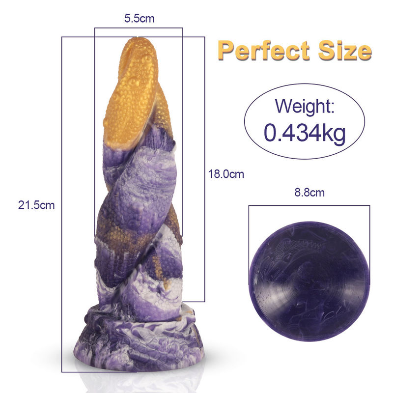 Creature Inspired Unique Silicone Dildo Design Easy Cleaning And Discreet Shipping
