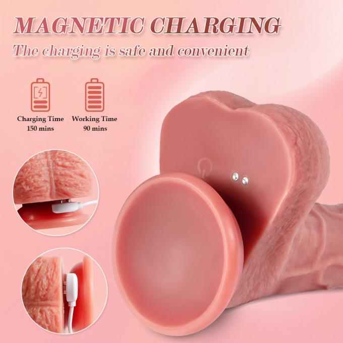 Remote Control Vibrating 8 Inch Dildo 9 Speeds Thrusting Functions Automatic Dildo 4